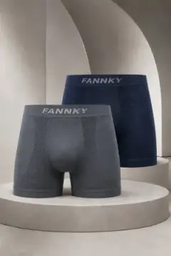 Erkek Casual Comfort Günlük 2 Li Boxer Ten