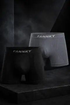 Erkek Rahat Esnek Seamless 2 Li Boxer Ten
