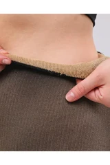 Korselines Sıcak Tutan ve Sıkılaştıran Dokuma Termal İçi Peluş Çorap