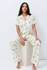 Standart Boy Elastanlı Çok Renkli Pijama Takımı