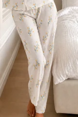 Kadın Loose Kalıp Pamuklu Çok Renkli Pijama Takımı