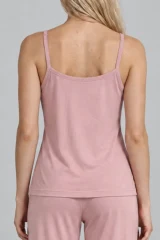 Kadın Dantelli Relaxed Pembe Pijama Takımı 4742