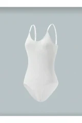 Seamless Zıbın Korse Çıtçıtlı Body 2 Beden İncelten Toparlayıcı Push Up Etkili Karın Bel Göbek Sıkılaştırıcı Kadın Body Korse 9051 Beyaz