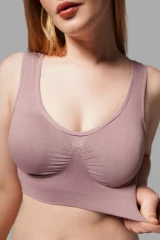 Göğüs Toparlayıcı Kalın Askılı Korse Büstiyer 5040 Gül Kurusu