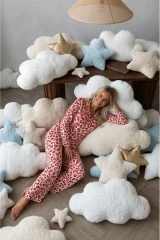 Kadın Düğmeli Uzun Uyku ve Kırmızı Pijama Takımı