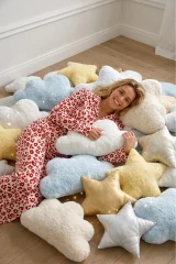 Kadın Gömlek Yaka Düğmeli Kırmızı Pijama Takımı