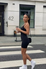 Kadın Sıkılaştırıcı SİYAH Casual Esnek Body