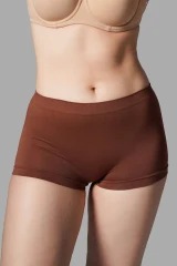 KADIN BOXER Toparlayıcı İz Yapmayan Seamless Örme BOXER 2001 Kahverengi