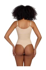 örme kumaş zıbın string model toparlayıcı body 9052 Bej