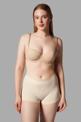 KADIN BOXER Toparlayıcı İz Yapmayan Seamless Örme BOXER 2001 Bej