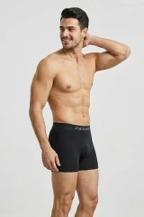 DİKİŞSİZ NEFES ALABİLEN RAHAT BOL KESİM ERKEK BOXER 2014 Siyah