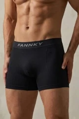 Erkek Casual Comfort Günlük 3 Lü Boxer Füme