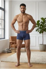 Erkek Rahat Esnek Seamless 2 Li Boxer Kahverengi