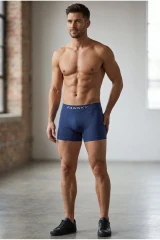 Erkek Trend Nefes Alan Relaxed Lacivert Boxer