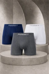 Erkek Casual Comfort Günlük 3 Lü Boxer Ten